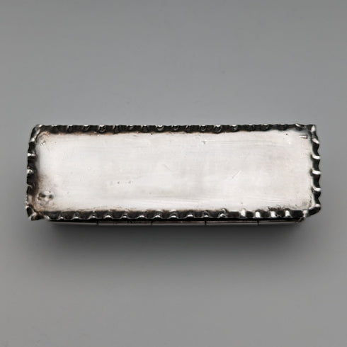 1893 British Antique Sterling Silver Pin Box 51g Thomas Hayes